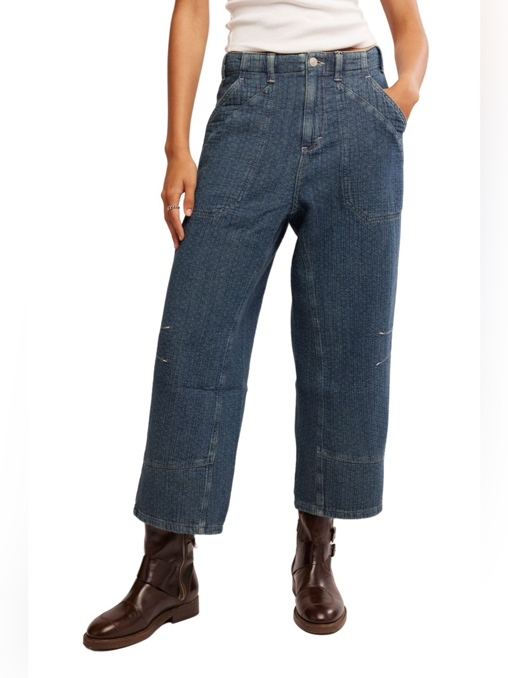 Free People Midnight Voyage Harem Jeans Size Medium